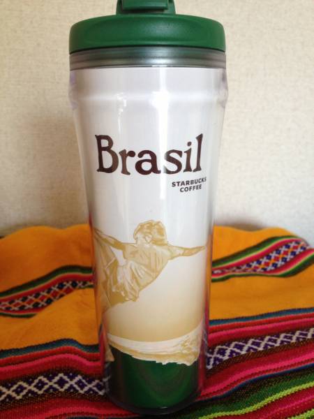 ☆1円スタート☆ ブラジル限定スタバサッカータンブラー_1