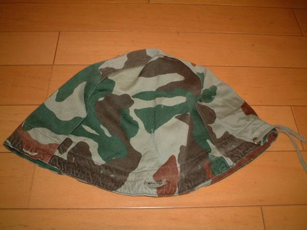 陸上自衛隊旧ヘルメット用旧迷彩ヘルメットカバー、良品。_1