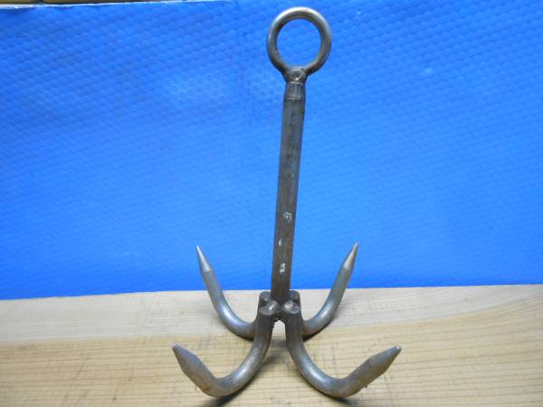 KA25】イカリ 漁具 ボート 船 アンカー オブジェ 中古(アンカー、係船