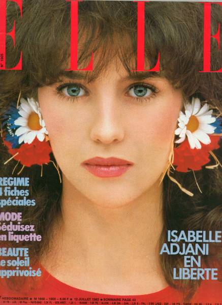 仏ELLE☆1982/7/12☆Isabelle Adjaniイザベル・アジャーニ☆美品(ELLE