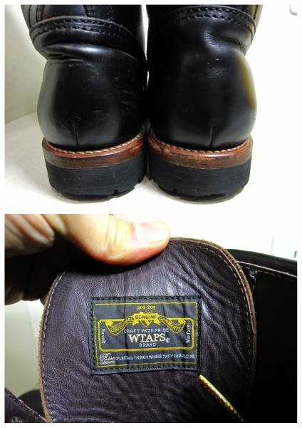 WTAPS BEETLE BOOTS US10（wtaps 09AW BEETLEフィールドブーツ 黒 US10 