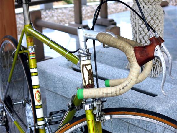 Legnano レニアーノ 一体型ハンドルセット 50〜60年代 良品 60s LEGNANO レニャーノ ロードバイク CAMPAGNOLO 検 bianchi(500mm