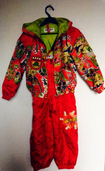 ■スキーウェアー■120cm■怪獣柄子供用_1