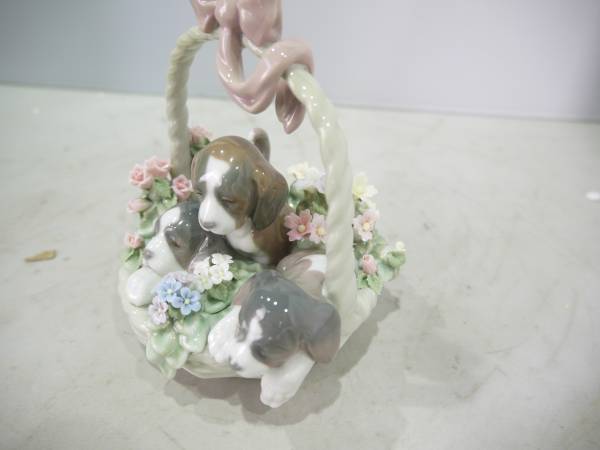 ☆レア・廃版品☆ LLADRO リヤドロ 三つ子の仔犬 1441(リヤドロ)｜売買