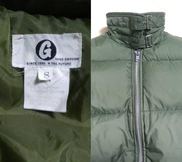 GOODENOUGH グッドイナフ 初期 B-3型 ダウンジャケット カーキ S  