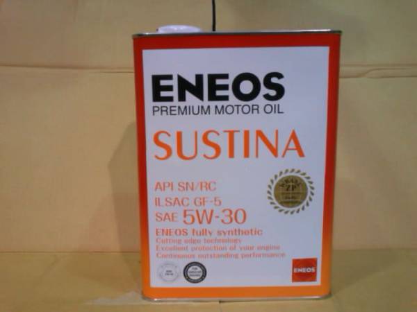 ENEOS プレミアムモーターオイル SUSTINA 5W-30 SN/ RC(4L)_1