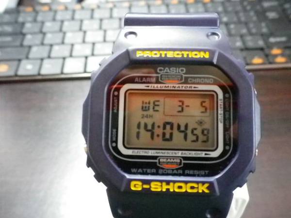 美中古G-SHOCK DW-5600 ビームス別注 BEAMS.1st Navy(コラボレーション 
