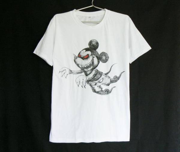 ゴーストミッキー ミッキーのおばけ ｔシャツ イラスト キャラクター 売買されたオークション情報 Yahooの商品情報をアーカイブ公開 オークファン Aucfan Com