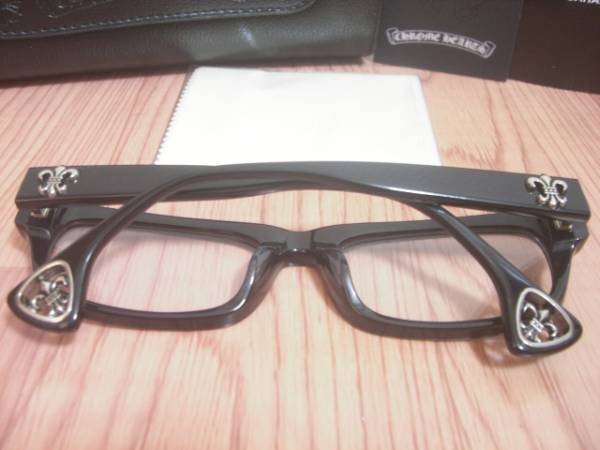 ★☆クロムハーツ　眼鏡フレーム 新品　DRILLED　黒☆★_3