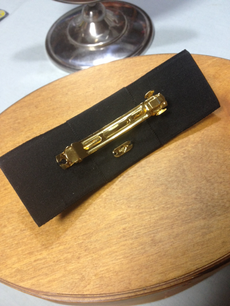 e.m.fleur黒グログランリボンバレッタ!イーエム