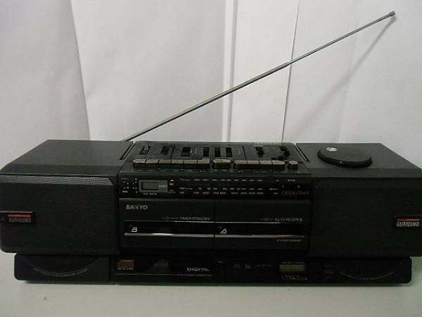 SANYO/サンヨー CDラジカセ PH-WCD600(K) ジャンク出品 管S402