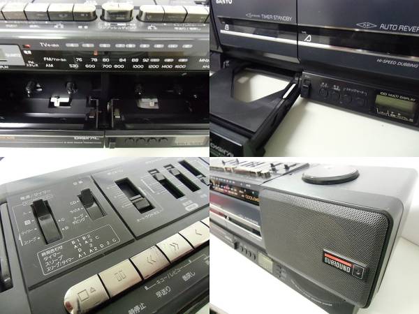 SANYO/サンヨー CDラジカセ PH-WCD600(K) ジャンク出品 管S402