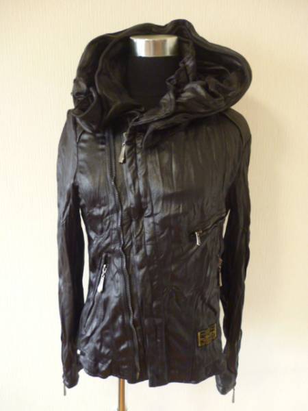 新品SUGIZO×Luv maisonラブメゾン黒ブラックライダース46コラボ(L 