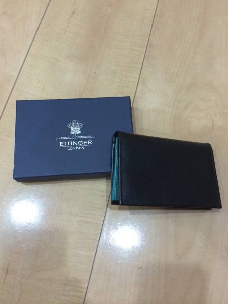 ETTINGER エッティンガー名刺入れ スターリング ターコイズ新品(男性用