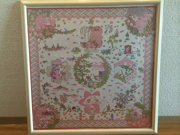 エルメス☆スカーフ☆Ballade de Heian☆額装(スカーフ)｜売買された 