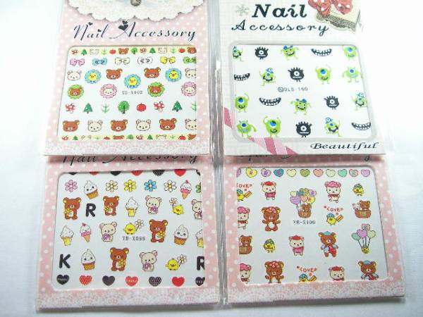 100 ウォーターネイルシール リラックマモンスターズインク B ネイルシール 売買されたオークション情報 Yahooの商品情報をアーカイブ公開 オークファン Aucfan Com