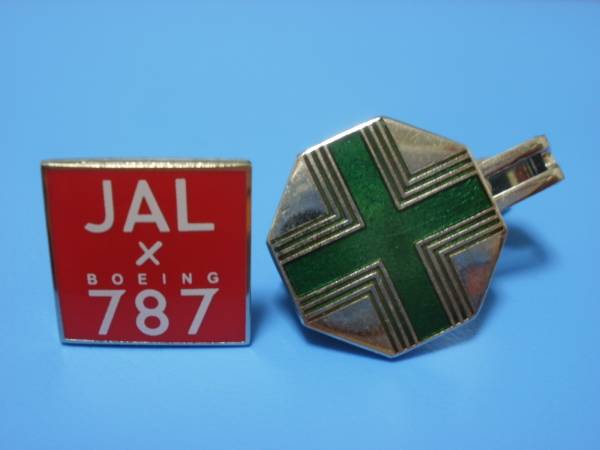 JAL 安全憲章 ネクタイピン JALパイロットグッズ☆安全憲章ネクタイピン 日本航空支給限定品(日本