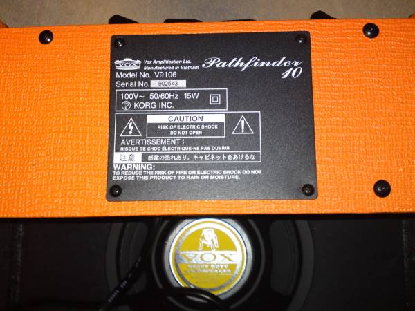 美品 VOX Pathfinder 10 ギターアンプ オレンジ VOX Pathfinder 10
