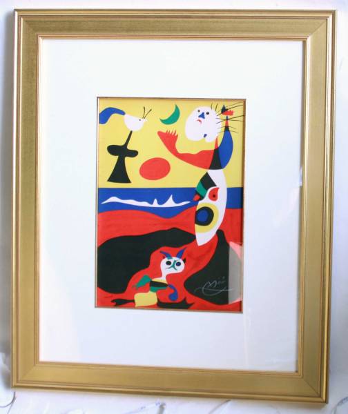 ジョアン・ミロ 夏 サイン入り リトグラフ 絵画 版画(版画)｜売買され