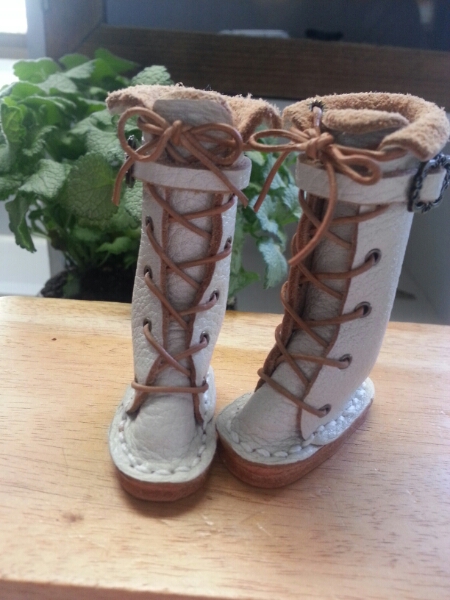 ブライス◆ハンドメイド◆本革*ロングブーツ☆ホワイト☆_2