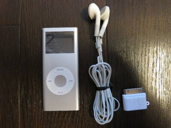 美品1000円～★iPod nano 第2世代シルバー（MA477J/A）おまけ付_1