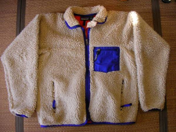 ★レトロフリース　ベージュ　中古★_1