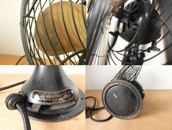 ☆芝浦製作所 扇風機 塗装オリジナル レストア 昭和初期レトロ(扇風機