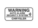 C0614 セキュリティ ステッカー クライスラー CHRYSLER(セキュリティ)｜売買されたオークション情報、yahooの商品情報を ...