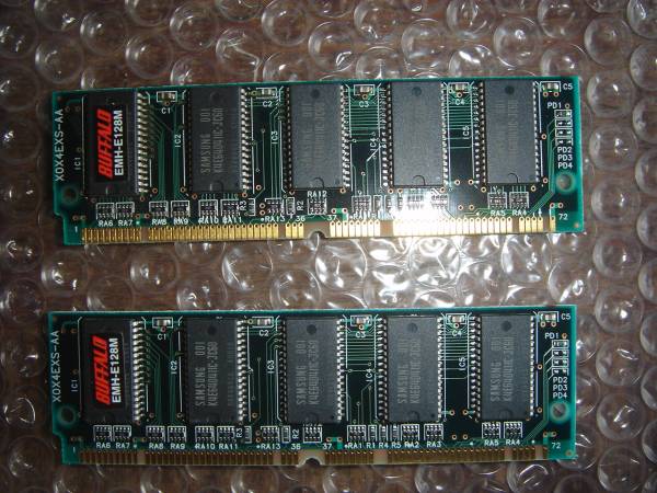 PC-9821 Buffalo EMH-E128M （EDO ECC SIMM 64MB 2枚組