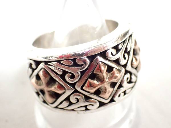 美品◆ロードキャメロット シルバーリング 18号 LC-631 クロス