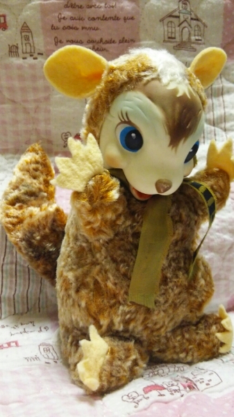 値下げ！ラシュトン社タグ付リスのラバーフェイスドール