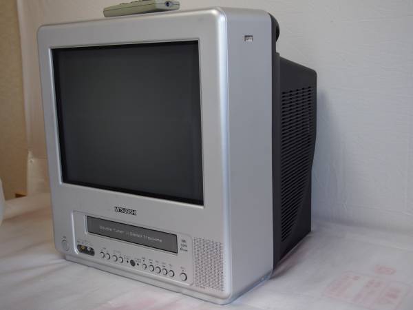 三菱 15型テレビデオ 15T-MV4（06年製） リモコン付 動作良好(ビデオ