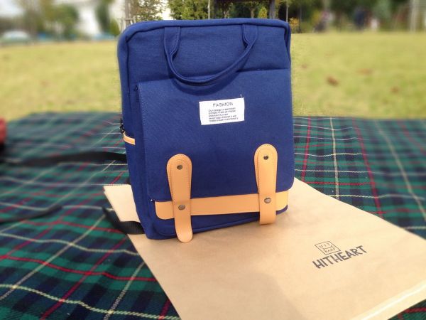 送料無料　帆布製　2Wayレディースリュック　インディゴブルー