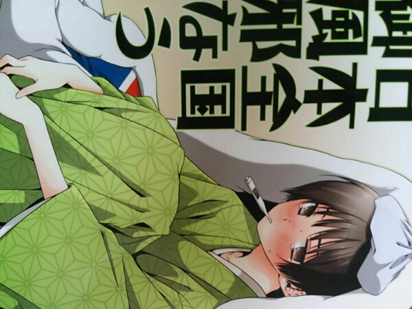 ヘタリア同人誌 日英 朝菊 サンタローズ 日本全国御風邪なう(ヘタリア