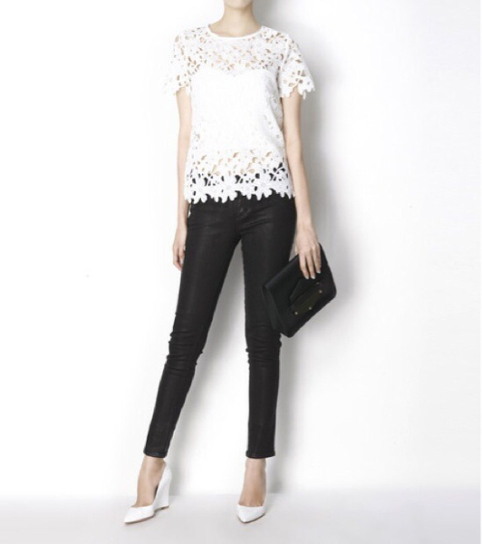 ルシェルブルー le ciel blue スキニージーンズ