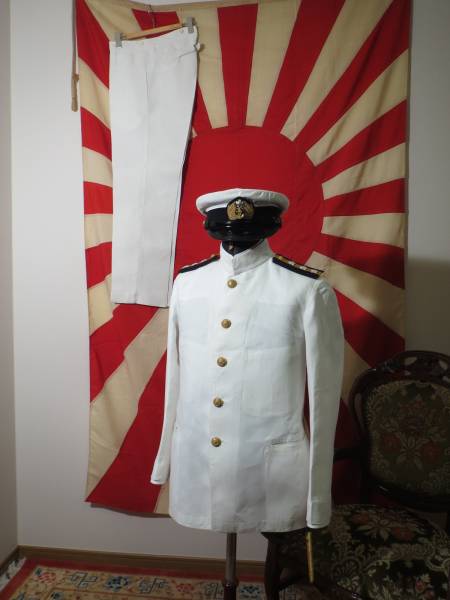 ○帝国海軍大尉夏衣袴（大3制）海兵70期[○]日本海軍日本軍(制服
