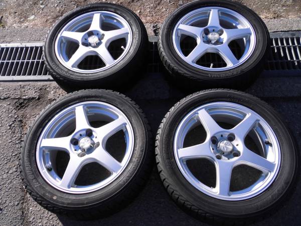 ヨコハマアイスガード185/55R15 15X5.5J+45PCD100 4穴送料2400円