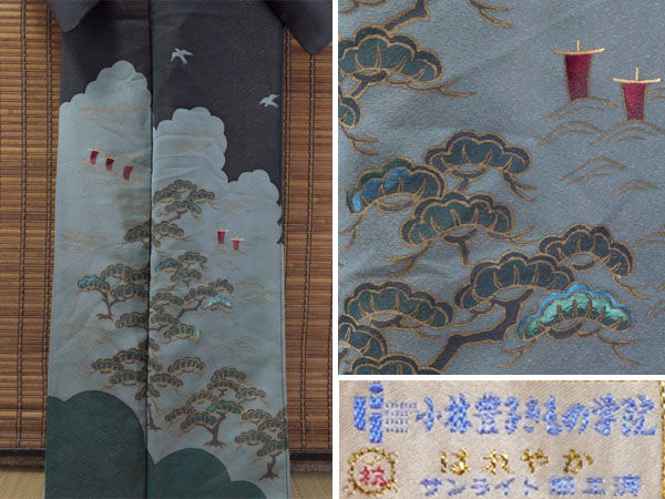 【よそおい】6293金通しの訪問着　小林豊子○即決送料無料