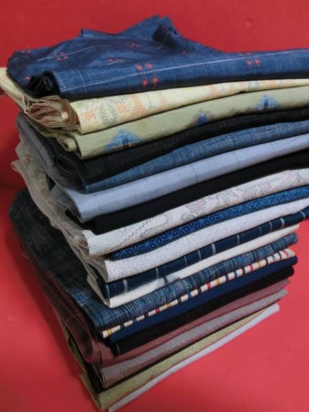 アンティーク着物●夏物お着物まとめて22点☆正絹、紬有