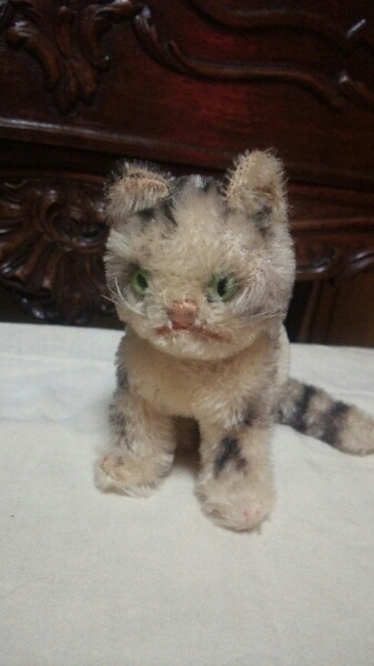 ヴィンテージ シュタイフ Susi 猫 キャット ボタン アンティーク