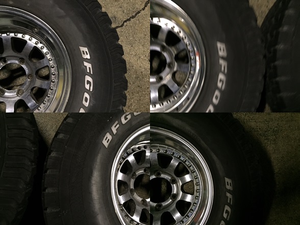 ランクル80 16.5インチホイール 35×12.5おまけタイヤ付き(ラジアル 