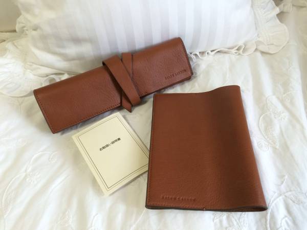 RALPH LAUREN レザー 革製 ブックカバー ペンケース 未使用品(ラルフ