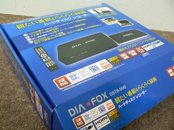 DIA FOX　HDDレコーダー DSTB－500 335×165×100mm DIA FOX HDDレコーダー DSTB－500 335×165×100mm 【公式通販】