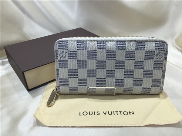 378 LOUIS VUITTONダミエアズール ジッピーウォレット LOUIS 【公式通販】