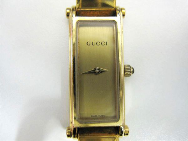 GUCCI/グッチ 1500L クォーツ バングル レディース腕時計 動作品