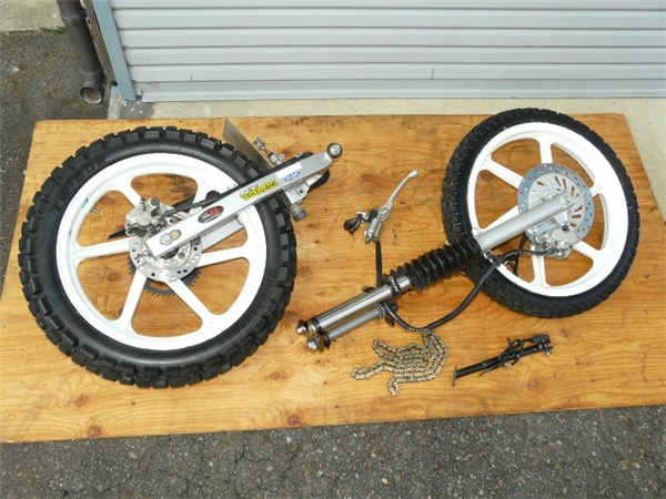 XR50/100 モタード 17インチ 前後 ディスク 足回りセット エイプ