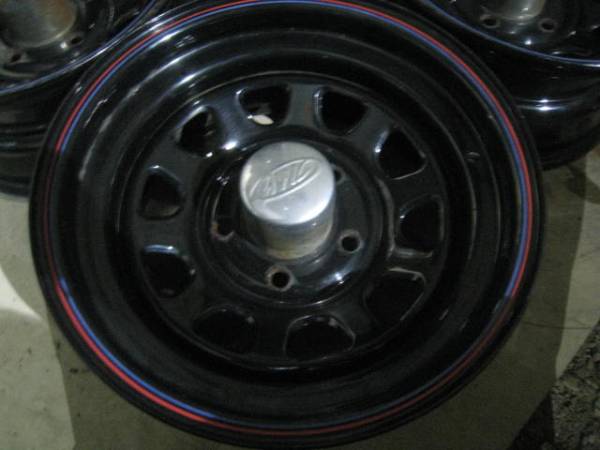 ☆AWC デイトナ ブラック 7J PCD120 スチール ホイール 4本☆(社外品 