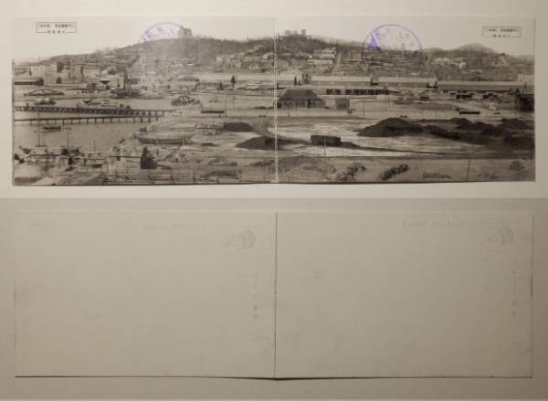 朝鮮★仁川　仁川築港全景　4枚続きの内3・4　129