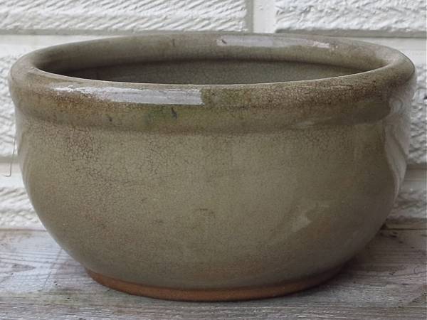 ☆骨董笠間焼☆ 睡蓮鉢 染色瓶 めだか メダカ ビオトープ す(鉢)｜売買