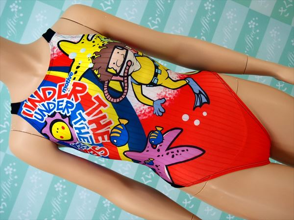 Pz3 455 お魚さんとスキューバダイビング アニメ風競泳水着 ワンピース 売買されたオークション情報 Yahooの商品情報をアーカイブ公開 オークファン Aucfan Com
